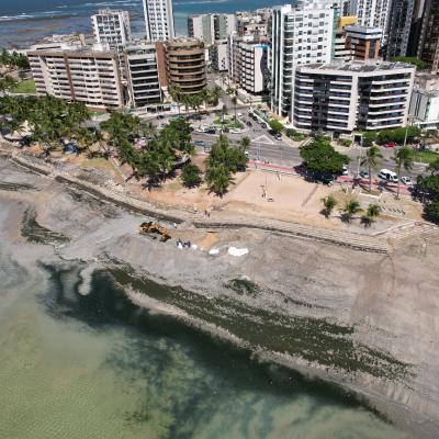 Obra de Contenção do Mar - Praia de Ponta Verde