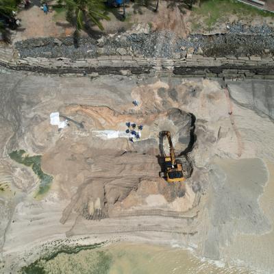 Obra de Contenção do Mar - Praia de Ponta Verde