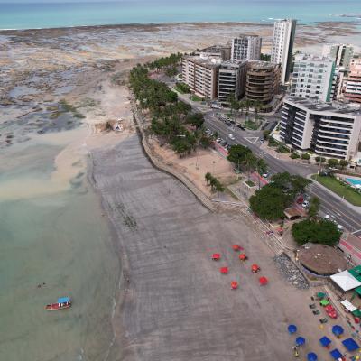 Obra de Contenção do Mar - Praia de Ponta Verde